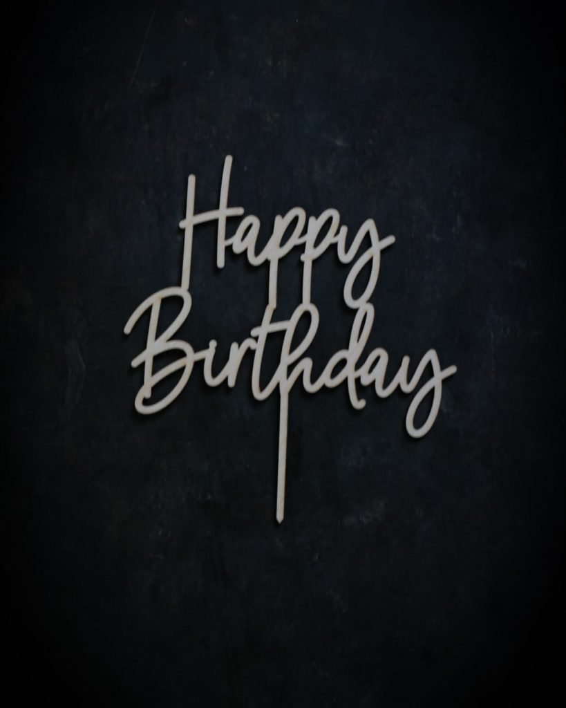 Kreipes Coffee Time Happy Birthday Topper